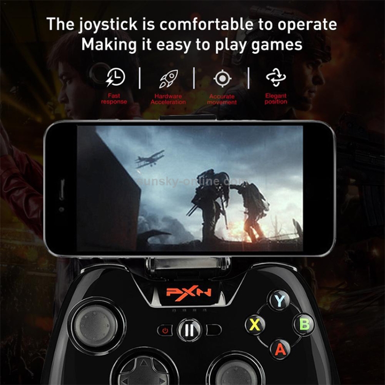 PXN PXN-6603 MFI Mobile Phone Wireless Bluetooth Game Handle Controller, Compatible with iOS System(Black) PXN PXN-6603 MFI Mobile Phone Wireless Bluetooth Game Handle Controller, Compatible with iOS System(Black)
