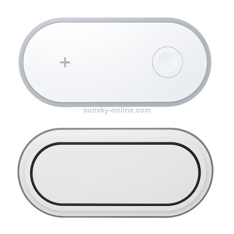 W32 2 in 1 QI Standard Dual Charge Wireless Charger for QI Standard Mobile Phone & iWatch(White) W32 2 in 1 QI Standard Dual Charge Wireless Charger for QI Standard Mobile Phone & iWatch(White)