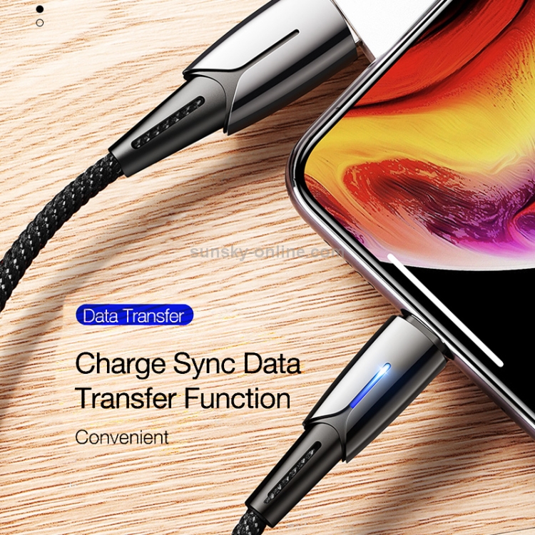 CAFELE 8 Pin to USB Kirsite Charging Cable with Intelligent Indicator Light, Length: 1.8m (Red) CAFELE 8 Pin to USB Kirsite Charging Cable with Intelligent Indicator Light, Length: 1.8m (Red)