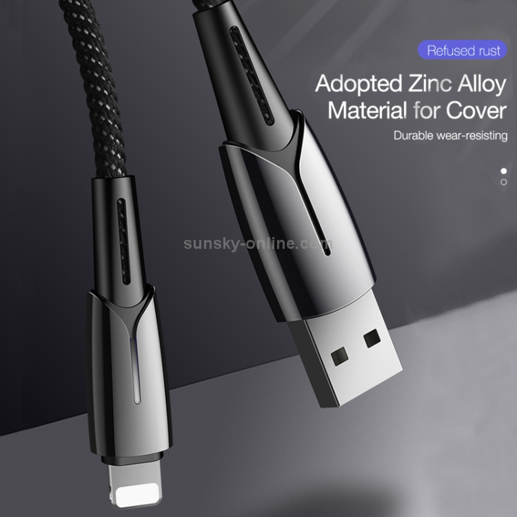 CAFELE 8 Pin to USB Kirsite Charging Cable with Intelligent Indicator Light, Length: 1.8m (Red) CAFELE 8 Pin to USB Kirsite Charging Cable with Intelligent Indicator Light, Length: 1.8m (Red)