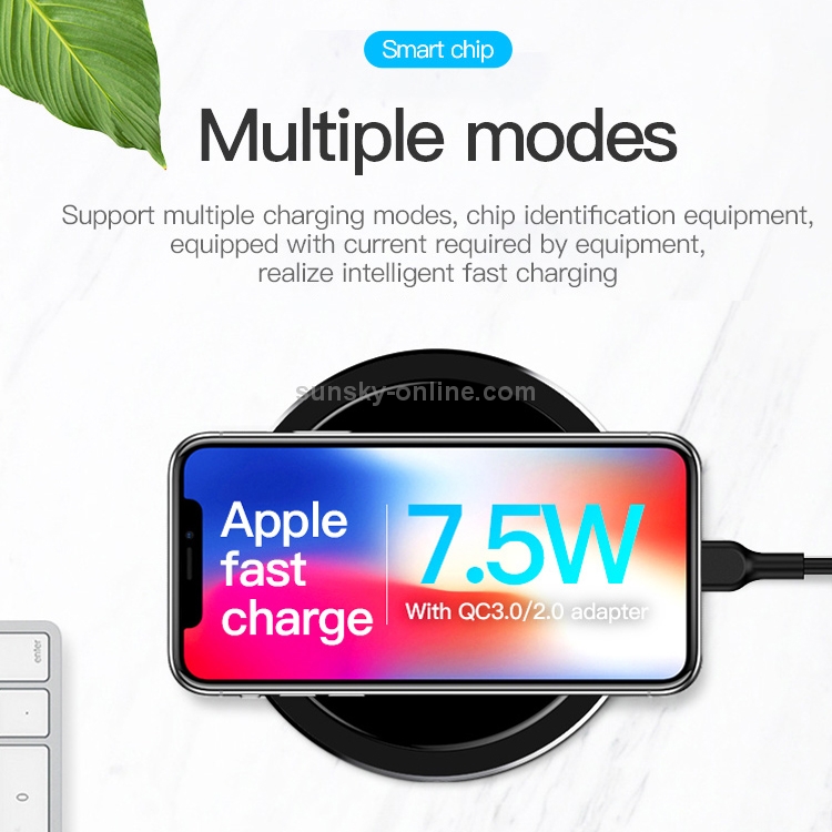 TOTUDESIGN CACW-031 Lighting Series Ⅱ 10W Quick Charge Qi Standard Wireless Charger(Black) TOTUDESIGN CACW-031 Lighting Series Ⅱ 10W Quick Charge Qi Standard Wireless Charger(Black)