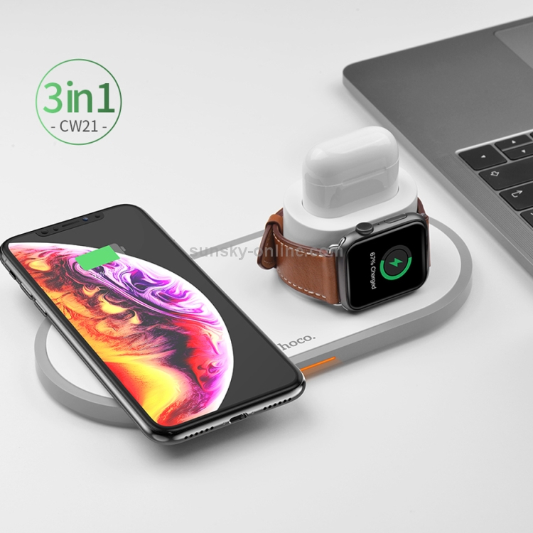 Hoco CW14 Round DC 5V/2A Max Fast Charging Wireless Charger Pad with Indicator Light Hoco CW14 Round DC 5V/2A Max Fast Charging Wireless Charger Pad with Indicator Light