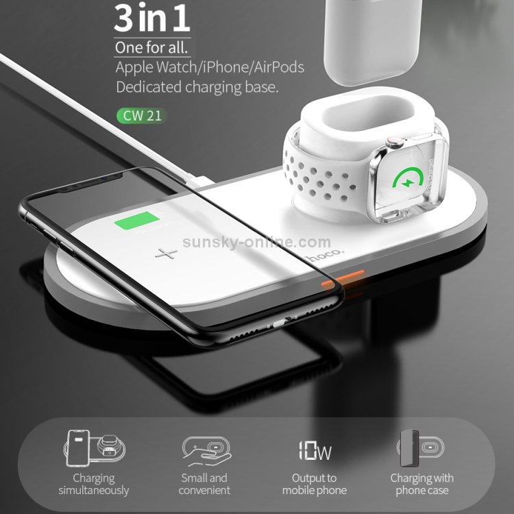 Hoco CW14 Round DC 5V/2A Max Fast Charging Wireless Charger Pad with Indicator Light Hoco CW14 Round DC 5V/2A Max Fast Charging Wireless Charger Pad with Indicator Light