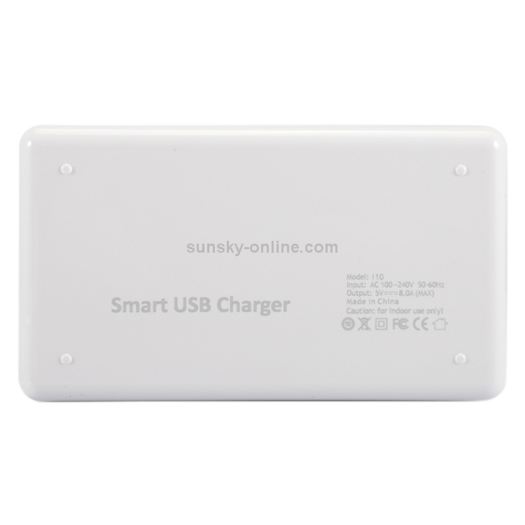 i10 40W 7 USB Ports + USB-C / Type-C Port Multi-function Charger with LED Display, US Plug i10 40W 7 USB Ports + USB-C / Type-C Port Multi-function Charger with LED Display, US Plug