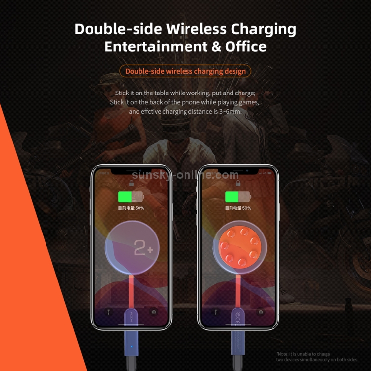 ROCK W24 Double-sided Fast Charging Wireless Charger (Blue) ROCK W24 Double-sided Fast Charging Wireless Charger (Blue)
