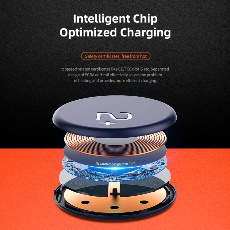 ROCK W24 Double-sided Fast Charging Wireless Charger (Blue) ROCK W24 Double-sided Fast Charging Wireless Charger (Blue)