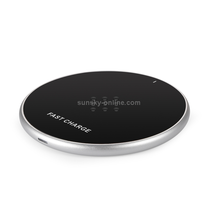 HAMTOD G19 10W QI Universal Round Wireless Charger (Silver) HAMTOD G19 10W QI Universal Round Wireless Charger (Silver)