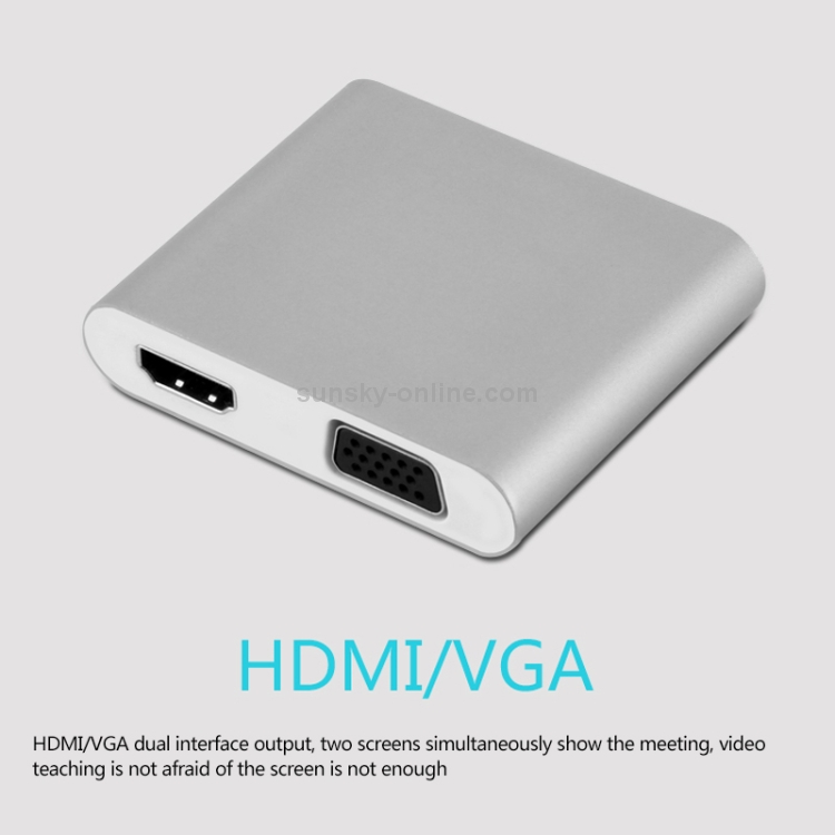 Onten 9167 USB Female to HDMI 1080P / VGA HD Converter for iPhone / Android Onten 9167 USB Female to HDMI 1080P / VGA HD Converter for iPhone / Android