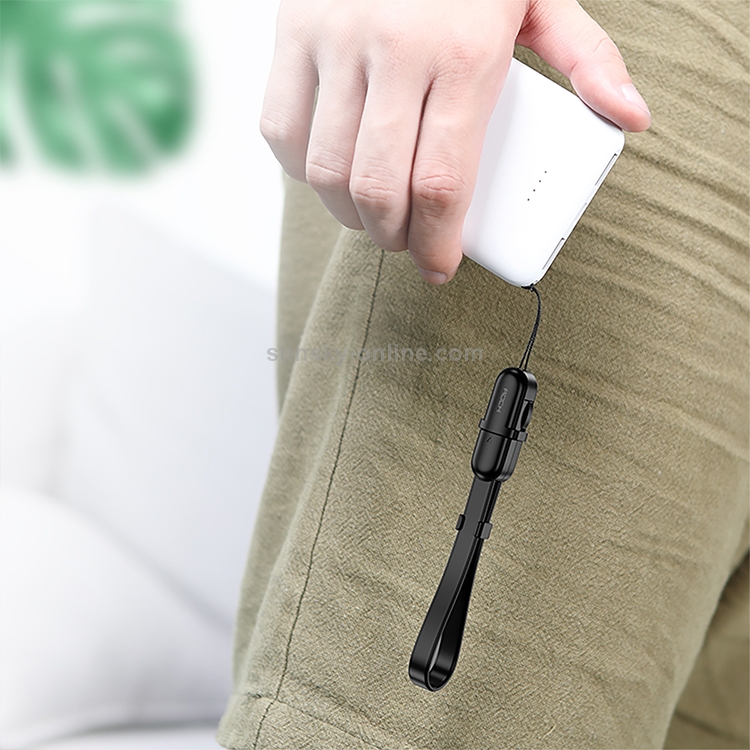ROCK S3 USB to 8 Pin Portable Charging Data Cable with Keychain, Length: 14cm(Black) ROCK S3 USB to 8 Pin Portable Charging Data Cable with Keychain, Length: 14cm(Black)