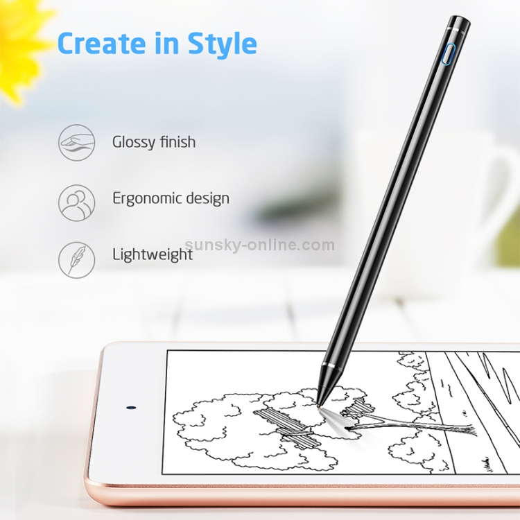 ESR Rechargeable 1.4mm Fine Point Smart Pencil Digital Stylus Pen for Touch Screens(Black) ESR Rechargeable 1.4mm Fine Point Smart Pencil Digital Stylus Pen for Touch Screens(Black)