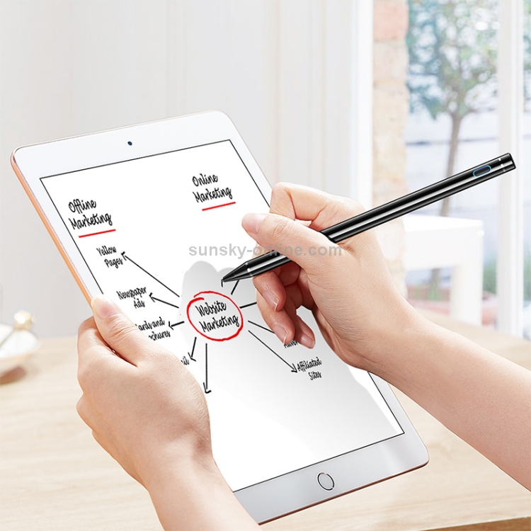 ESR Rechargeable 1.4mm Fine Point Smart Pencil Digital Stylus Pen for Touch Screens(Black) ESR Rechargeable 1.4mm Fine Point Smart Pencil Digital Stylus Pen for Touch Screens(Black)