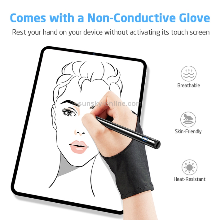 ESR Rechargeable 1.4mm Fine Point Smart Pencil Digital Stylus Pen for Touch Screens(Black) ESR Rechargeable 1.4mm Fine Point Smart Pencil Digital Stylus Pen for Touch Screens(Black)