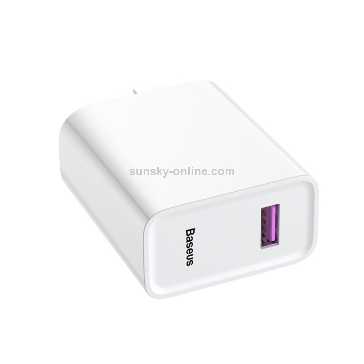Baseus Speedy Series 22.5W Single USB Quick Charging Travel Charger Power Adapter for Huawei(White) Baseus Speedy Series 22.5W Single USB Quick Charging Travel Charger Power Adapter for Huawei(White)
