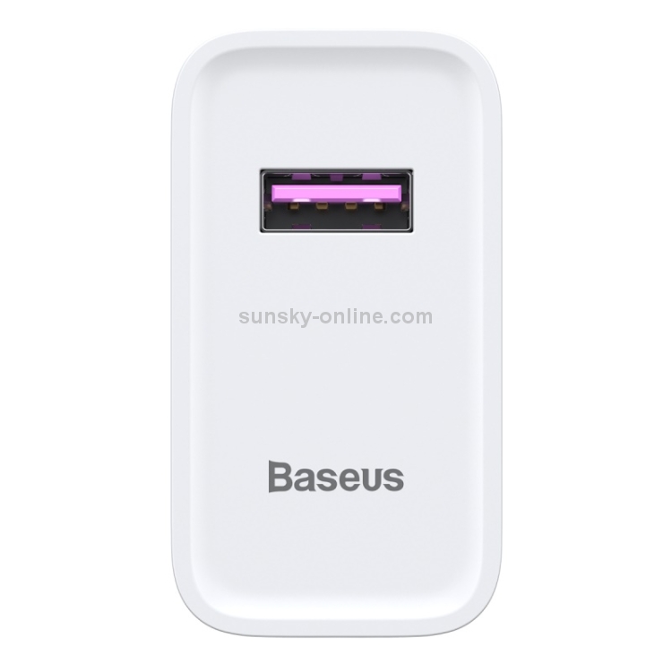 Baseus Speedy Series 22.5W Single USB Quick Charging Travel Charger Power Adapter for Huawei(White) Baseus Speedy Series 22.5W Single USB Quick Charging Travel Charger Power Adapter for Huawei(White)