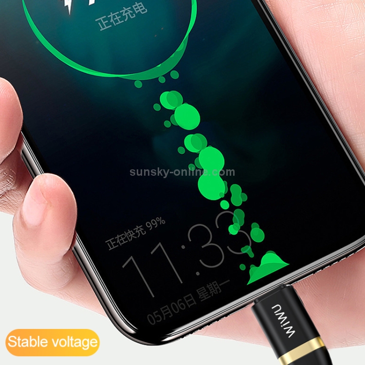 WIWU Elite Series ED-103 2.4A USB-C / Type-C to 8 Pin Interface Nylon Braided Fast Charging Data Cable, Cable Length: 1.2m WIWU Elite Series ED-103 2.4A USB-C / Type-C to 8 Pin Interface Nylon Braided Fast Charging Data Cable, Cable Length: 1.2m