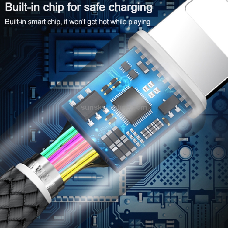 WIWU Elite Series ED-103 2.4A USB-C / Type-C to 8 Pin Interface Nylon Braided Fast Charging Data Cable, Cable Length: 1.2m WIWU Elite Series ED-103 2.4A USB-C / Type-C to 8 Pin Interface Nylon Braided Fast Charging Data Cable, Cable Length: 1.2m