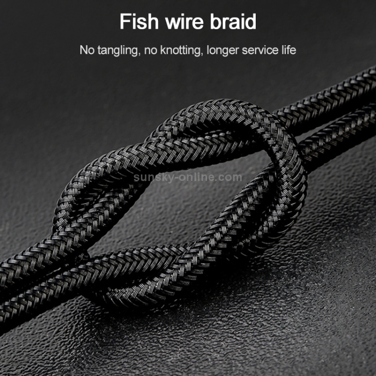 WIWU Elite Series ED-103 2.4A USB-C / Type-C to 8 Pin Interface Nylon Braided Fast Charging Data Cable, Cable Length: 1.2m WIWU Elite Series ED-103 2.4A USB-C / Type-C to 8 Pin Interface Nylon Braided Fast Charging Data Cable, Cable Length: 1.2m