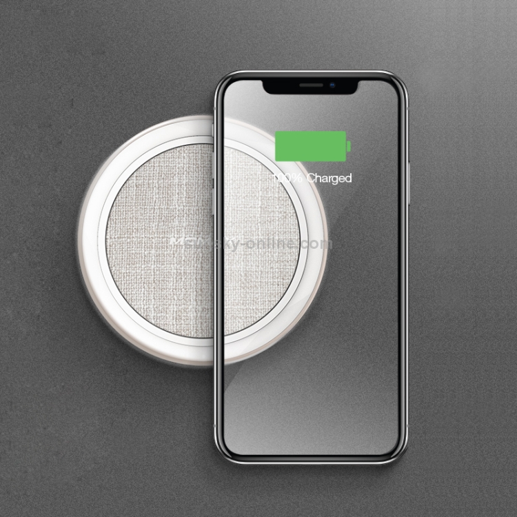 MOMAX 15W Qi Standard Fast Charging Wireless Charger(White) MOMAX 15W Qi Standard Fast Charging Wireless Charger(White)