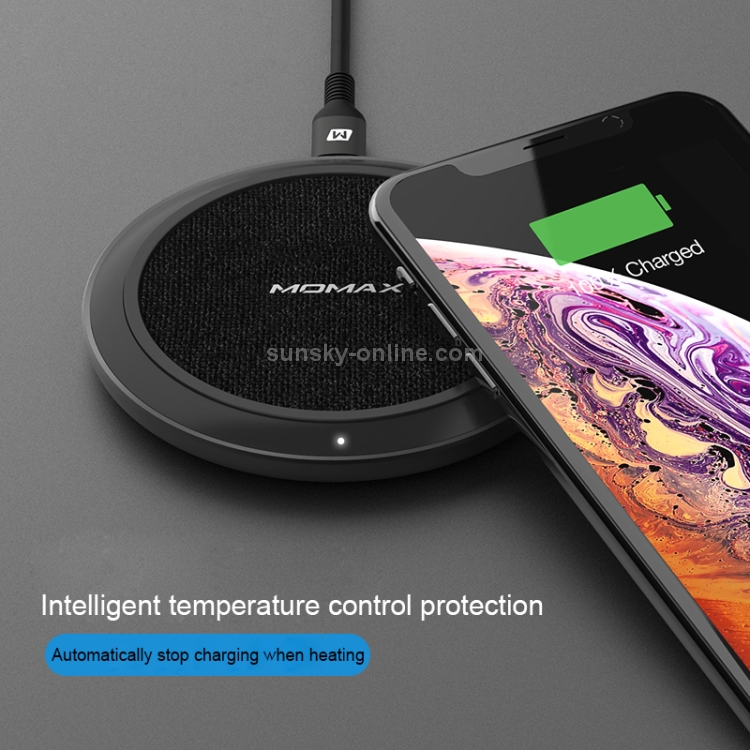 MOMAX 15W Qi Standard Fast Charging Wireless Charger(White) MOMAX 15W Qi Standard Fast Charging Wireless Charger(White)