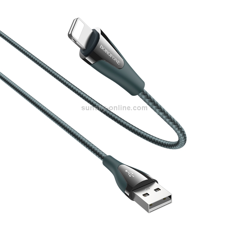 Borofone BU20 1.2m 2.4A USB to 8 Pin Advantageous Charging Data Cable (Dark Green) Borofone BU20 1.2m 2.4A USB to 8 Pin Advantageous Charging Data Cable (Dark Green)