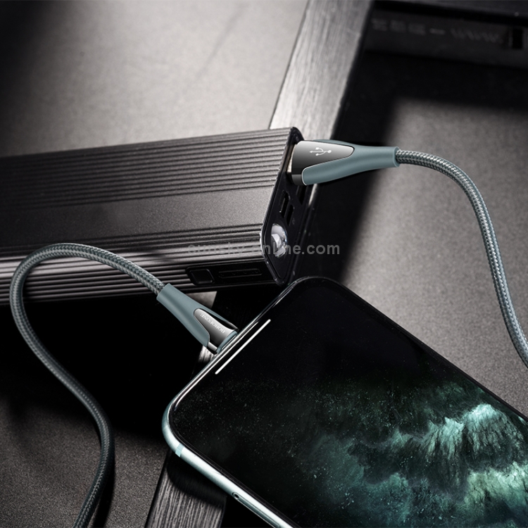 Borofone BU20 1.2m 2.4A USB to 8 Pin Advantageous Charging Data Cable (Dark Green) Borofone BU20 1.2m 2.4A USB to 8 Pin Advantageous Charging Data Cable (Dark Green)