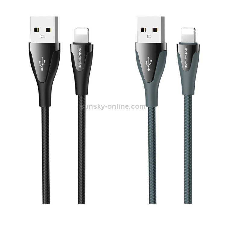 Borofone BU20 1.2m 2.4A USB to 8 Pin Advantageous Charging Data Cable (Dark Green) Borofone BU20 1.2m 2.4A USB to 8 Pin Advantageous Charging Data Cable (Dark Green)