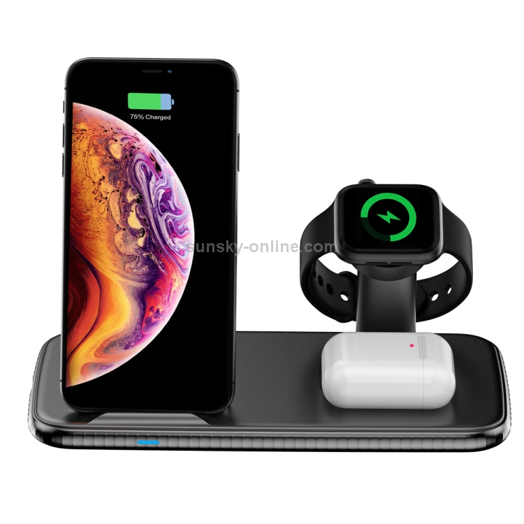 V5 4 in 1 Quick Wireless Charger for iPhone, Apple Watch, AirPods and other Android Smart Phones(Black) V5 4 in 1 Quick Wireless Charger for iPhone, Apple Watch, AirPods and other Android Smart Phones(Black)