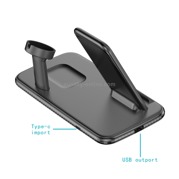 V5 4 in 1 Quick Wireless Charger for iPhone, Apple Watch, AirPods and other Android Smart Phones(Black) V5 4 in 1 Quick Wireless Charger for iPhone, Apple Watch, AirPods and other Android Smart Phones(Black)