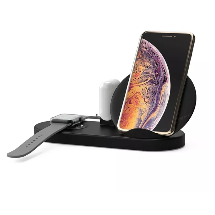 W74 4 in 1 Multifunctional Wireless Charger for iWatch / iPhone / AirPods(Black) W74 4 in 1 Multifunctional Wireless Charger for iWatch / iPhone / AirPods(Black)