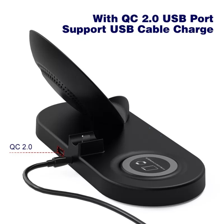 W74 4 in 1 Multifunctional Wireless Charger for iWatch / iPhone / AirPods(Black) W74 4 in 1 Multifunctional Wireless Charger for iWatch / iPhone / AirPods(Black)