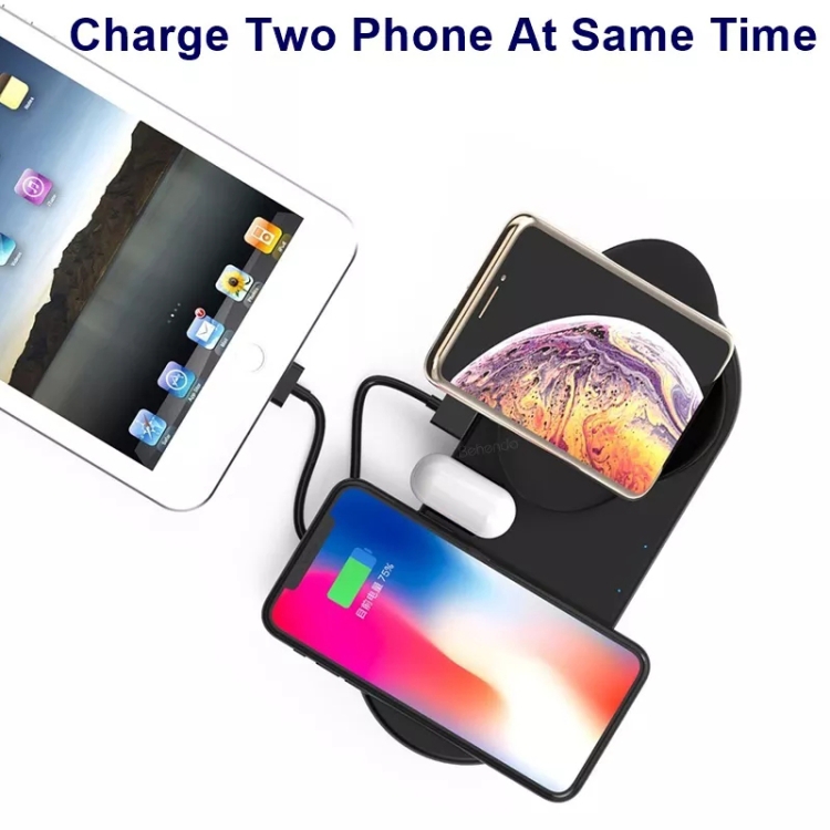 W74 4 in 1 Multifunctional Wireless Charger for iWatch / iPhone / AirPods(Black) W74 4 in 1 Multifunctional Wireless Charger for iWatch / iPhone / AirPods(Black)