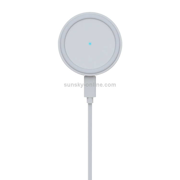 JJT-963 15W QI Standard Round Magsafe Wireless Fast Charge Charger (White) JJT-963 15W QI Standard Round Magsafe Wireless Fast Charge Charger (White)