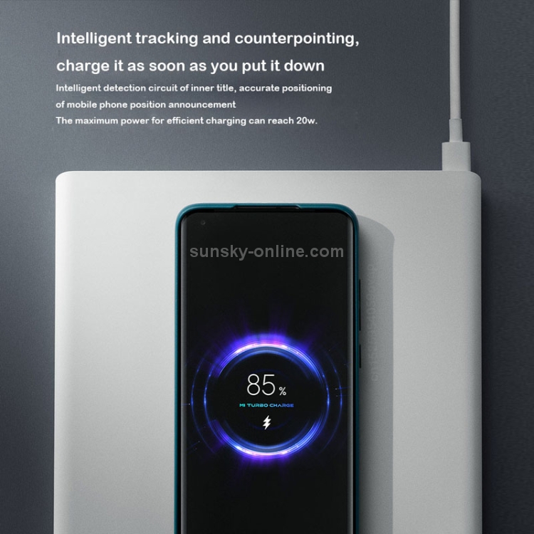 Original Xiaomi MDY-12-EE 20W Smart Tracking Wireless Charger, US Plug (White) Original Xiaomi MDY-12-EE 20W Smart Tracking Wireless Charger, US Plug (White)