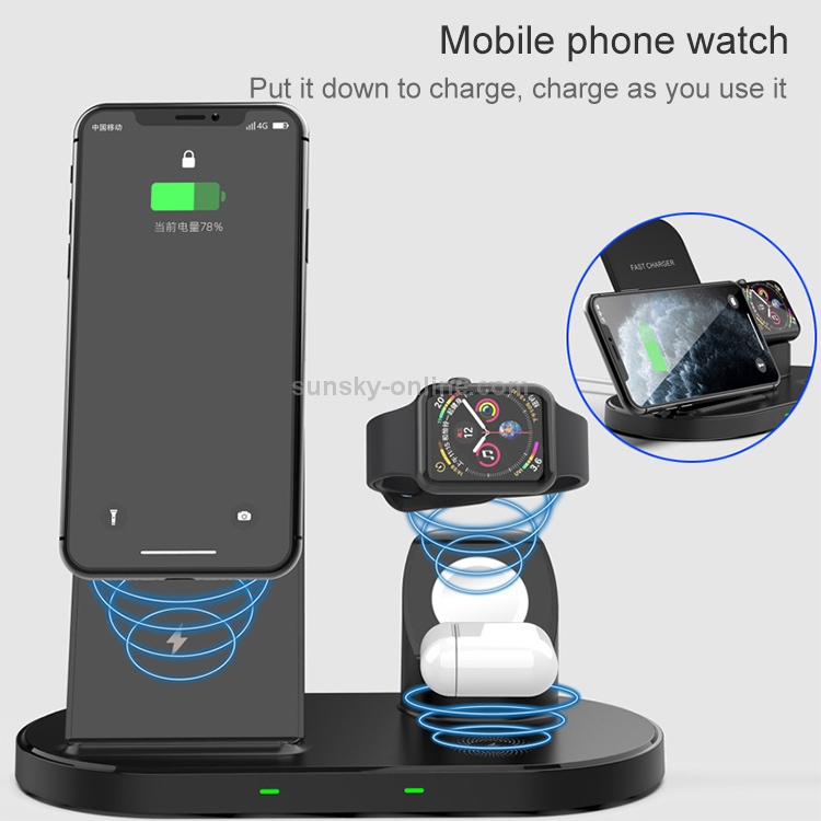 W55 3 In 1 Wireless Charger Holder Charging Station for iPhone / Apple Watch / AirPods W55 3 In 1 Wireless Charger Holder Charging Station for iPhone / Apple Watch / AirPods