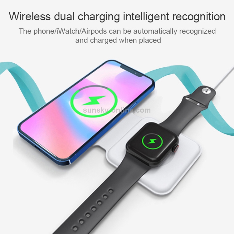 D21 Foldable Dual Magnetic Magsafe Wireless Charger for Mobile Phones / iWatch / AirPods D21 Foldable Dual Magnetic Magsafe Wireless Charger for Mobile Phones / iWatch / AirPods
