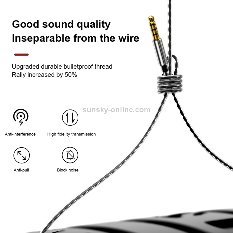 WK Y29 JINQUE Series 3.5mm In-Ear HIFI Stereo Wired Earphone, Length: 1.2m (Tarnish) WK Y29 JINQUE Series 3.5mm In-Ear HIFI Stereo Wired Earphone, Length: 1.2m (Tarnish)