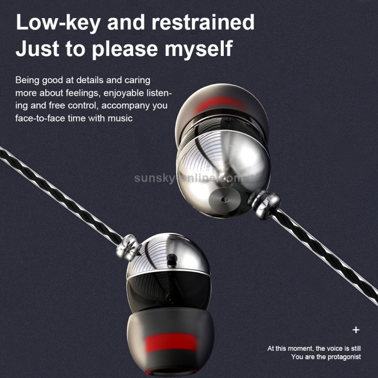 WK Y29 JINQUE Series 3.5mm In-Ear HIFI Stereo Wired Earphone, Length: 1.2m (Tarnish) WK Y29 JINQUE Series 3.5mm In-Ear HIFI Stereo Wired Earphone, Length: 1.2m (Tarnish)