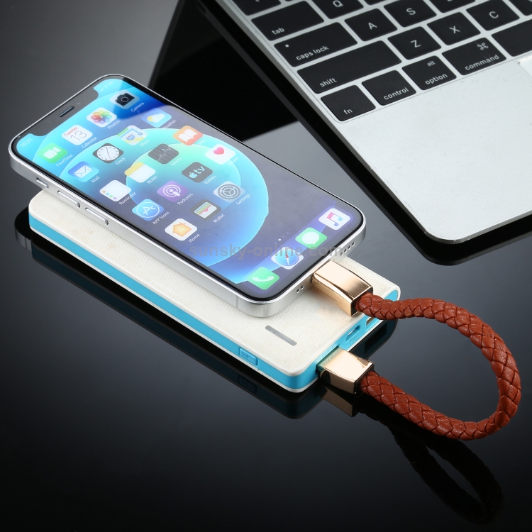 8 Pin Interface PU Leather Bracelet Braided Data Cable, Cable Length: 16cm(Brown) 8 Pin Interface PU Leather Bracelet Braided Data Cable, Cable Length: 16cm(Brown)
