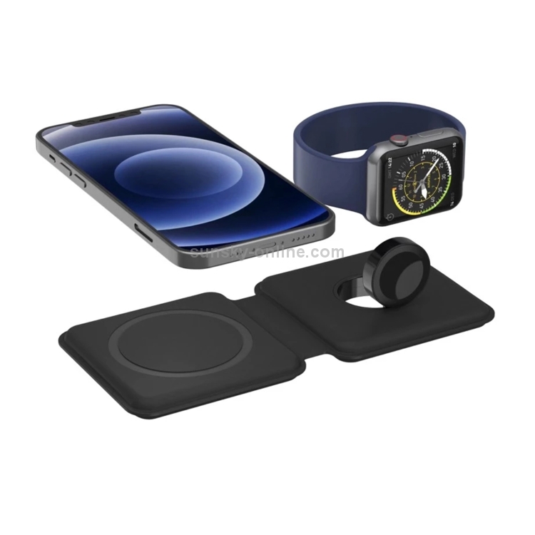 Q500 Foldable Magnetic Dual Wireless Charger for Phones / iWatch / AirPods(Black) Q500 Foldable Magnetic Dual Wireless Charger for Phones / iWatch / AirPods(Black)