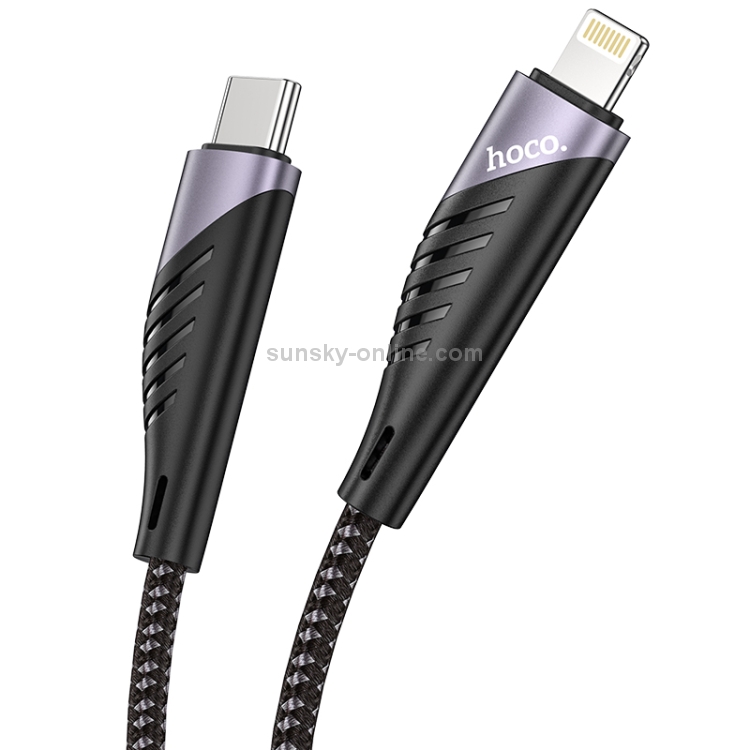 hoco U95 20W 3A PD USB-C / Type-C to 8 Pin Freeway Charging Data Cable, Cable Length: 1.2m hoco U95 20W 3A PD USB-C / Type-C to 8 Pin Freeway Charging Data Cable, Cable Length: 1.2m