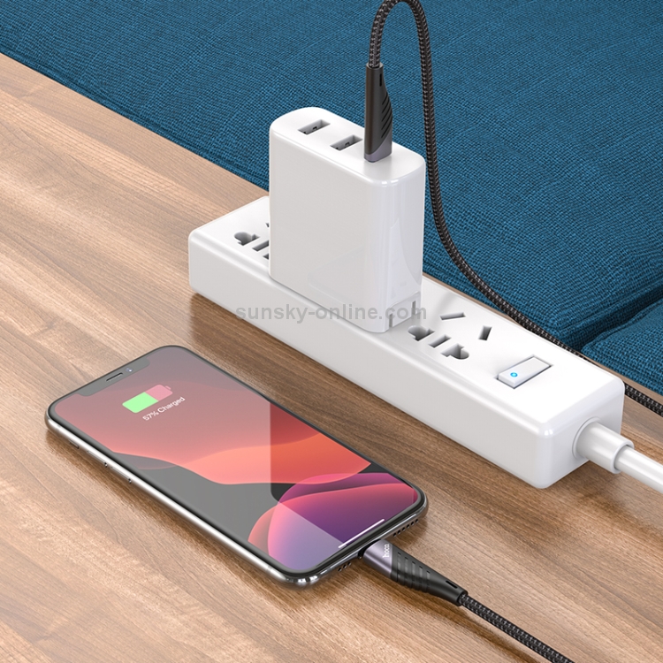 hoco U95 20W 3A PD USB-C / Type-C to 8 Pin Freeway Charging Data Cable, Cable Length: 1.2m hoco U95 20W 3A PD USB-C / Type-C to 8 Pin Freeway Charging Data Cable, Cable Length: 1.2m