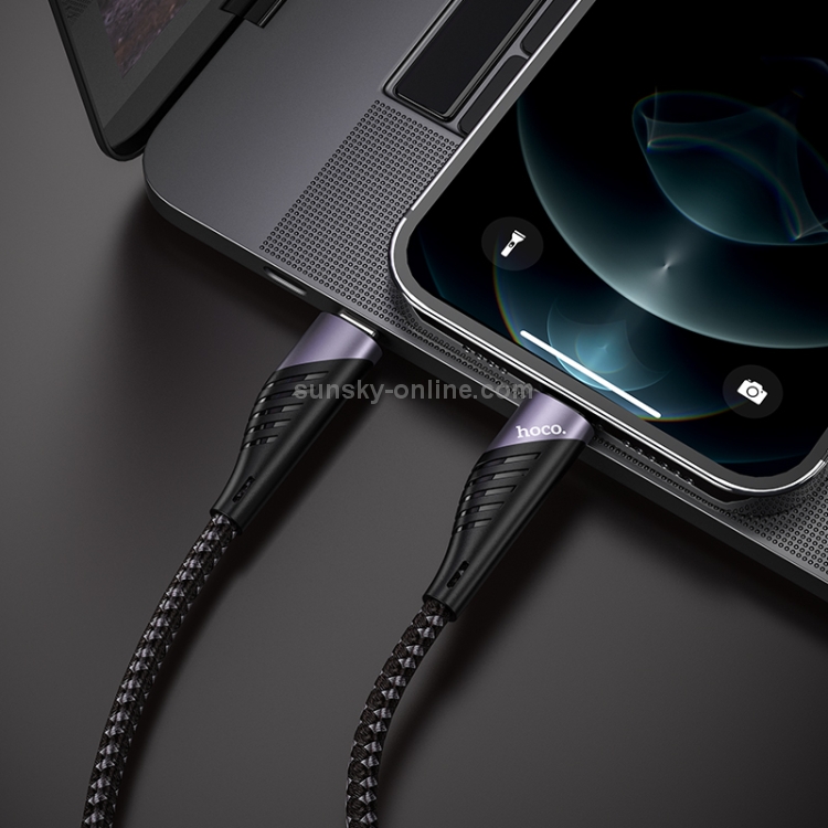 hoco U95 20W 3A PD USB-C / Type-C to 8 Pin Freeway Charging Data Cable, Cable Length: 1.2m hoco U95 20W 3A PD USB-C / Type-C to 8 Pin Freeway Charging Data Cable, Cable Length: 1.2m
