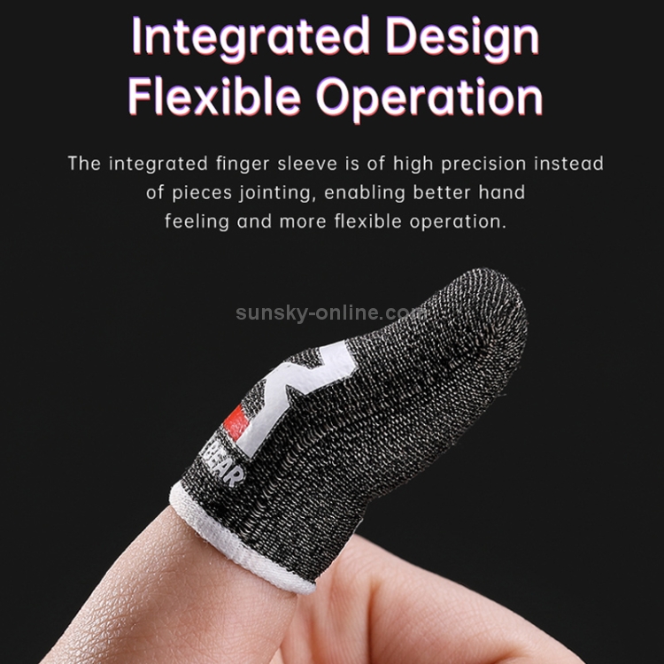 ROCK i27 Super Conductive Silver Fiber Anti-sweat Sensitive Touch Gaming Finger Cover for Thumb / Index Finger ROCK i27 Super Conductive Silver Fiber Anti-sweat Sensitive Touch Gaming Finger Cover for Thumb / Index Finger