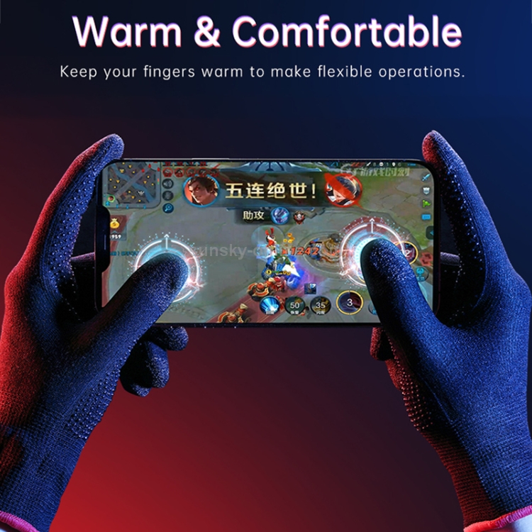 ROCK i28 Super Conductive Silver Fiber Anti-sweat Sensitive Touch Gaming Gloves ROCK i28 Super Conductive Silver Fiber Anti-sweat Sensitive Touch Gaming Gloves