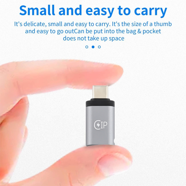 USB-C / Type-C Male to 8 Pin Female Charging Adapter, Support Data Transmission USB-C / Type-C Male to 8 Pin Female Charging Adapter, Support Data Transmission