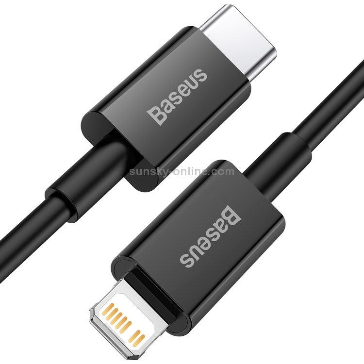 Baseus Superior Series CATLYS-C01 PD 20W USB-C / Type-C to 8 Pin Interface Fast Charging Data Cable, Cable Length: 2m(Black) Baseus Superior Series CATLYS-C01 PD 20W USB-C / Type-C to 8 Pin Interface Fast Charging Data Cable, Cable Length: 2m(Black)