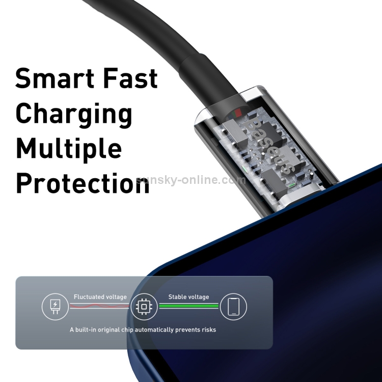 Baseus Superior Series CATLYS-C01 PD 20W USB-C / Type-C to 8 Pin Interface Fast Charging Data Cable, Cable Length: 2m(Black) Baseus Superior Series CATLYS-C01 PD 20W USB-C / Type-C to 8 Pin Interface Fast Charging Data Cable, Cable Length: 2m(Black)