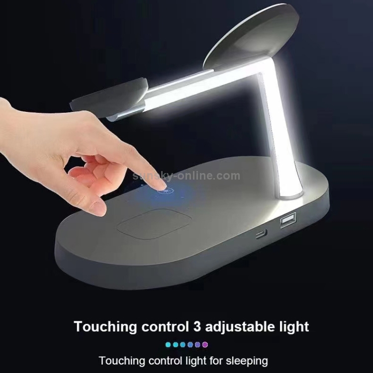 T268 5 in 1 15W Multi-function Magnetic Wireless Charger for iPhone 12 Series & Apple Watchs & AirPods 1 / 2 / Pro, with LED Light (Black) T268 5 in 1 15W Multi-function Magnetic Wireless Charger for iPhone 12 Series & Apple Watchs & AirPods 1 / 2 / Pro, with LED Light (Black)