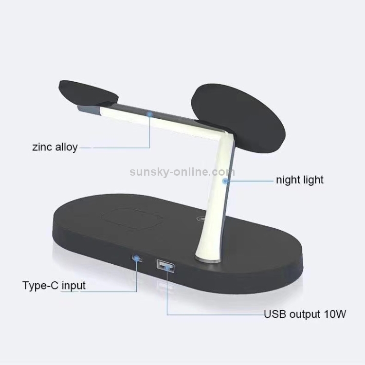 T268 5 in 1 15W Multi-function Magnetic Wireless Charger for iPhone 12 Series & Apple Watchs & AirPods 1 / 2 / Pro, with LED Light (Black) T268 5 in 1 15W Multi-function Magnetic Wireless Charger for iPhone 12 Series & Apple Watchs & AirPods 1 / 2 / Pro, with LED Light (Black)