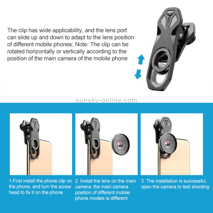 APEXEL APL-HB10X Macro Lens Telephoto Clip + Star Light Filter + CPL Phone Lens Kit APEXEL APL-HB10X Macro Lens Telephoto Clip + Star Light Filter + CPL Phone Lens Kit